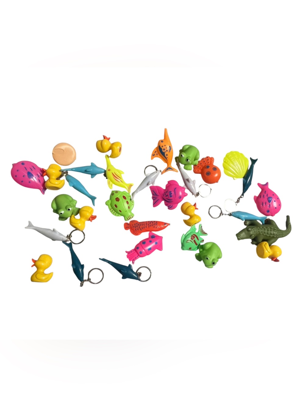 Mixed Colorful Sea Creature Toys - Lot of 31
